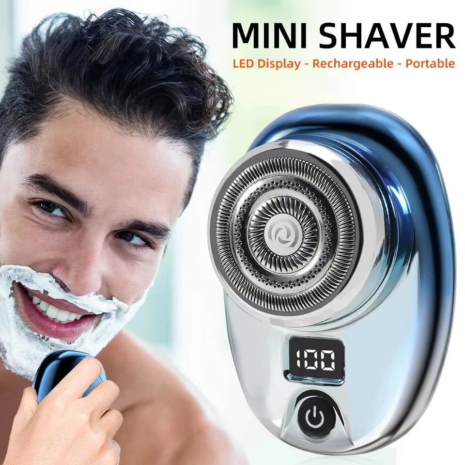 Upgrade Your Grooming Game with the Mini Electric Razor - Fast Charging, Wet & Dry Washable, and Perfectly Portable!