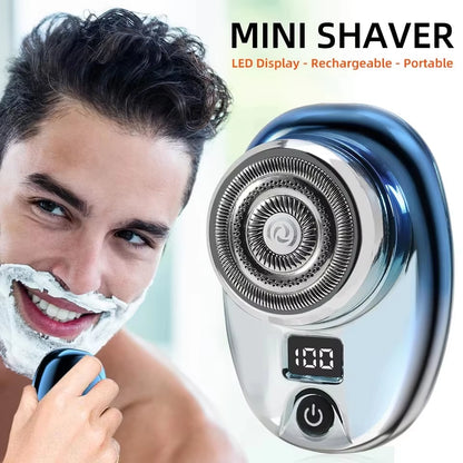 Mini Electric Razor: Fast Charging, Wet & Dry Washable, and Ideal for On-the-Go Grooming